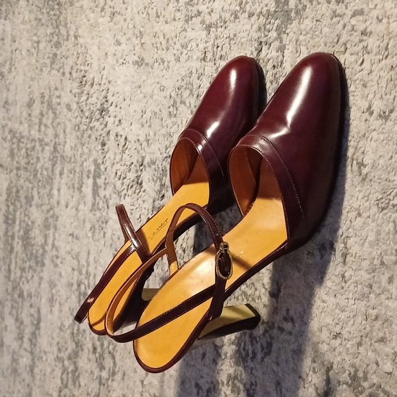 Etienne Aigner vintage leather slingback heels 10 N - Picture 15 of 17